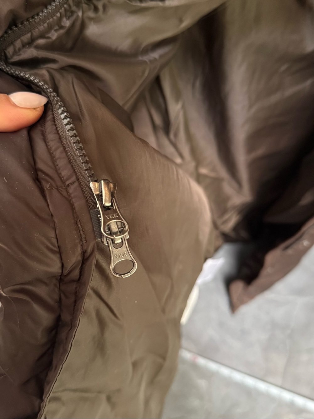 Eddie Bauer women’s full length down puffer coat sz small deep chocolate brown - Picture 6 of 11
